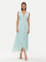 Rinascimento Sukienka wieczorowa CFC0117773003 Zielony Regular Fit. Zielone sukienki damskie Rinascimento, bez wzorów, z syntetyku, wizytowe, bez ramiączek. Za 739.99 zł.
