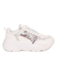 Twinset Sneakersy w kolorze srebrno-białym rozmiar: 40. Białe obuwie sportowe damskie Twinset, bez zapięcia. Za 202.50 zł.