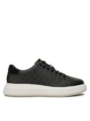 Calvin Klein Sneakersy Cupsole Lace Up Mono HW0HW02445 Czarny. Czarne obuwie sportowe damskie Calvin Klein, ze skóry, bez zapięcia. Za 319.99 zł.