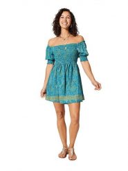 Ipanima Sukienka w kolorze niebiesko-pomarańczowym rozmiar: 34-40. Niebieskie sukienki damskie Ipanima, bez wzorów, bez ramiączek. Za 78.99 zł.