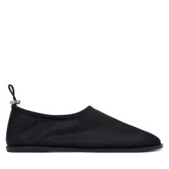 Baleriny Calvin Klein. Czarne balerinki damskie Calvin Klein, bez wzorów, z meshu. Za 489.99 zł.