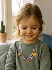 Zabawka - Naszyjnik DIY z klocków - żółty. Żółte naszyjniki damskie Sinsay. Za 12.99 zł.