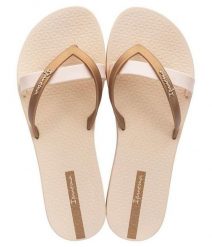 Japonki damskie Ipanema 81805AT158. Brązowe klapki damskie Ipanema, bez wzorów, z materiału, bez obcasa, bez zapięcia. Za 66.75 zł.