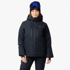 Kurtka narciarska Kobieta Swedemount Freeride Jacket wodoodporna. Czarne kurtki damskie SWEDEMOUNT, na zimę, bez wzorów, bez kaptura. Za 899.99 zł.