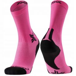 Skarpety unisex X-Socks RUN DISCOVER CREW FLUO PINK/X BLACK P140. Czerwone skarpetki damskie X Socks, bez wzorów. Za 94.99 zł.