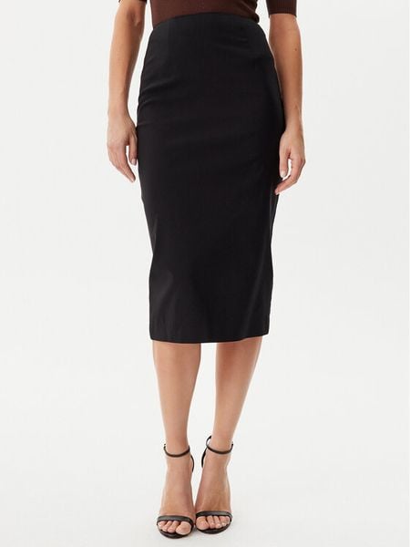 Guess Spódnica ołówkowa W5GD93 WGMR2 Czarny Slim Fit. Czarne spódnice damskie Guess, l, z aplikacjami, z wiskozy. Za 269.99 zł.