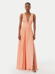 Marciano Guess Sukienka wieczorowa G6GK14 W2374 Pomarańczowy jasny Regular Fit. Brązowe sukienki damskie Marciano Guess, z aplikacjami, z wiskozy, wizytowe, bez ramiączek. Za 1,649.00 zł.