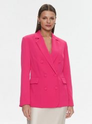 Silvian Heach Marynarka Trefy GPP24328GC Różowy Regular Fit. Czerwone marynarki i żakiety damskie Silvian Heach, bez wzorów, z syntetyku. Za 689.99 zł.