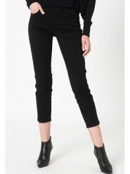 Diesel Clothes Spodnie "Babhila" w kolorze czarnym rozmiar: W23/L30. Czarne rurki damskie Diesel Clothes, z aplikacjami, z materiału. Za 184.46 zł.