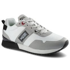 Białe Sneakersy Big Star Damskie Modne Półbuty. Białe obuwie sportowe casual damskie Big Star, ze skóry ekologicznej. Za 159.00 zł.