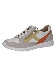 Caprice Skórzane sneakersy w kolorze szaro-żółtym rozmiar: 38. Szare obuwie sportowe damskie Caprice, bez zapięcia. Za 254.74 zł.