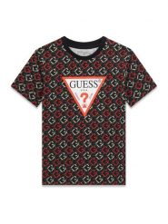 Guess T-Shirt L6RI03 K8HM4 Szary Regular Fit. Szare t-shirty i koszulki chłopięce Guess, z aplikacjami, z bawełny, bez kołnierzyka, bez ramiączek. Za 129.99 zł.