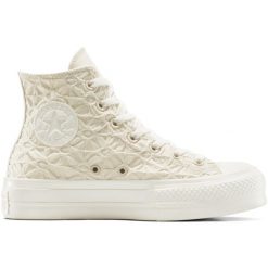 Adidasy Converse Chuck Taylor All Star Lift Platform, Dla obu płci. Brązowe obuwie sportowe casual damskie Converse, z materiału, bez zapięcia. Za 490.00 zł.