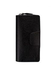 Lucky Bees Skórzany portfel w kolorze czarnym - 18,5 x 10 x 2 cm rozmiar: onesize. Czarne portfele damskie Lucky Bees, bez wzorów, z materiału. Za 174.43 zł.