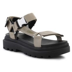 Sandały Palladium Pallacruise Strap Dune 97465-297-M beżowy. Brązowe sandały damskie bez wzorów, z materiału, bez obcasa, bez zapięcia. Za 599.46 zł.