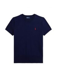 Polo Ralph Lauren T-Shirt 211971872004 Granatowy Slim Fit. Niebieskie t-shirty damskie Polo Ralph Lauren, xs, bez wzorów, z bawełny, bez kołnierzyka. Za 769.99 zł.