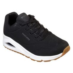 Buty sportowe Sneakersy damskie, Skechers Uno-Stand on Air. Białe obuwie sportowe casual damskie Skechers, z materiału, trekkingowe. Za 369.99 zł.