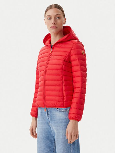 Save The Duck Kurtka przejściowa D33620W GIGA20 Czerwony Regular Fit. Czerwone kurtki damskie Save the duck, bez wzorów, z syntetyku, bez kaptura. Za 359.99 zł.