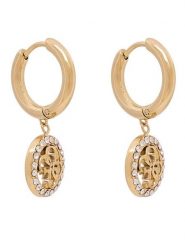 Guess Kolczyki JUBE02 135JW Złoty. Żółte kolczyki damskie Guess, ze stali. Za 249.99 zł.