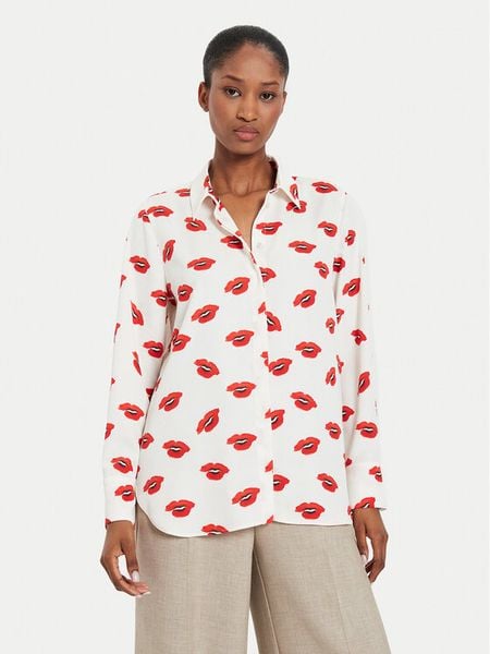 Marella Koszula Yeah 2423116063 Écru Regular Fit. Koszule damskie Marella, bez wzorów, z syntetyku, bez kołnierzyka, bez ramiączek. Za 459.99 zł.