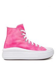 Converse Trampki Chuck Taylor All Star Move Platform A11817C Różowy. Czerwone trampki dziewczęce Converse, bez wzorów, z materiału, bez zapięcia. Za 249.99 zł.