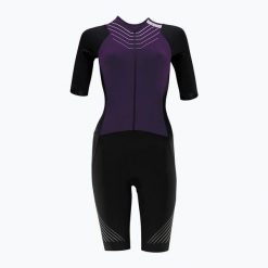 Kombinezon rowerowy damski HUUB Pinnacle Tri Suit W. Czarne kombinezony damskie HUUB, m, bez wzorów, sportowe, bez kołnierzyka, bez ramiączek. Za 869.99 zł.