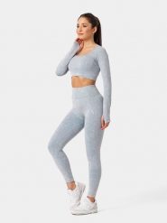 Carpatree Legginsy sportowe "Yasmine" w kolorze szarym rozmiar: M. Niebieskie legginsy damskie Carpatree, m, bez wzorów, z materiału. Za 137.10 zł.