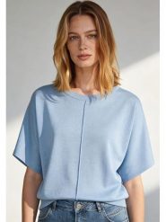 More & More Sweter w kolorze błękitnym rozmiar: 38. Niebieskie swetry klasyczne damskie More & More, bez kołnierzyka. Za 153.71 zł.