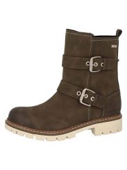 Tom Tailor Botki w kolorze khaki rozmiar: 37. Brązowe botki damskie Tom Tailor, bez obcasa, bez zapięcia. Za 216.95 zł.