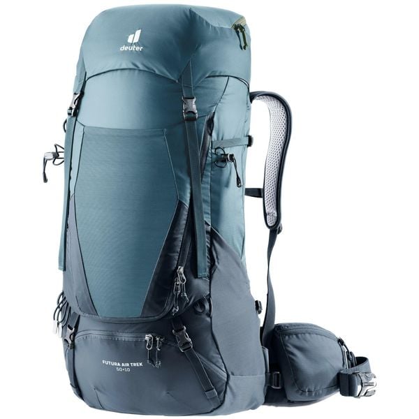 Plecak trekkingowy Deuter FUTURA AIR TREK 50+10. Niebieskie plecaki Deuter, bez wzorów. Za 963.99 zł.