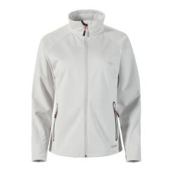 Damska kurtka wodoodporna Musto Essential Softshell. Szare kurtki damskie Musto, bez wzorów, z softshellu, bez kaptura. Za 636.50 zł.