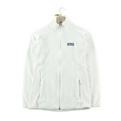 Kurtka polarowa damska Patagonia Polartec. Białe kurtki damskie Patagonia, l, bez wzorów, z polaru, bez kaptura. Za 255.56 zł.