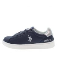 U.S. Polo Assn. Sneakersy w kolorze srebrno-granatowym rozmiar: 39. Niebieskie obuwie sportowe damskie U.S. Polo Assn., bez zapięcia. Za 201.55 zł.
