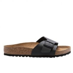Klapki Damskie Birkenstock Catalina. Czarne klapki damskie Birkenstock, bez wzorów, bez obcasa, bez zapięcia. W wyprzedaży za 514.95 zł.