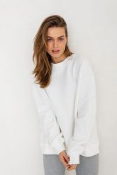 BLUZA BIG SISTER ECRU One size - Flawless. Bluzy damskie Flawless, bez wzorów, z bawełny, bez kaptura. Za 327.00 zł.