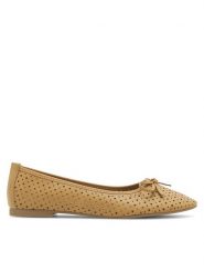 Clara Barson Baleriny WS6027-02 Brązowy. Brązowe balerinki damskie Clara Barson, bez wzorów, ze skóry. Za 69.99 zł.