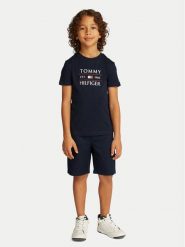 Tommy Hilfiger T-Shirt KB0KB09538 D Granatowy Regular Fit. Niebieskie t-shirty i koszulki chłopięce Tommy Hilfiger, bez wzorów, z bawełny, bez kołnierzyka, bez ramiączek. Za 89.99 zł.