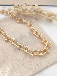 Atelier MIU Pozłacany naszyjnik - dł. 44 cm rozmiar: onesize. Żółte naszyjniki damskie atelier MIU, pozłacane. Za 61.17 zł.