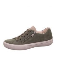 Legero Skórzane sneakersy "Fresh" w kolorze khaki rozmiar: 38,5. Brązowe obuwie sportowe damskie Legero, ze skóry, bez zapięcia. Za 217.99 zł.