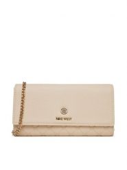 Nine West Torebka NW-W1-011-SS25 Beżowy. Brązowe torebki wieczorowe damskie Nine West, bez wzorów, z materiału, bez dodatków. Za 119.99 zł.