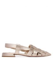 HÖGL Baleriny 1-101931 Złoty. Żółte balerinki damskie Högl, bez wzorów, ze skóry. Za 839.99 zł.