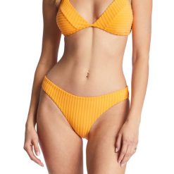 Dół od stroju kąpielowego Billabong In The Loop Isla. Żółte bikini Billabong, bez wzorów. Za 89.99 zł.