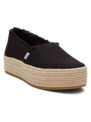 TOMS Espadryle w kolorze czarnym rozmiar: 42. Czarne espadryle damskie TOMS, bez wzorów, bez obcasa, na platformie. Za 184.46 zł.