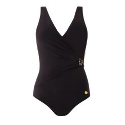 Strój kąpielowy damski jednoczęściowy kostium plażę basen Self Ajaccio. Czarne stroje jednoczęściowe SELF HEAT, bez wzorów. Za 229.99 zł.