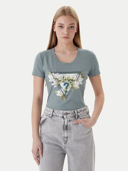 Guess T-Shirt W6RI35 J1314 Slim Fit. T-shirty damskie Guess, xs, z aplikacjami, bez kołnierzyka. Za 194.99 zł.