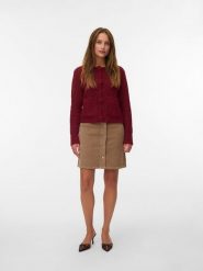 Vero Moda Spódnica sztruksowa w kolorze beżowym rozmiar: S. Brązowe spódnice damskie Vero Moda, na co dzień, s, bez wzorów, ze sztruksu, mini. Za 83.42 zł.