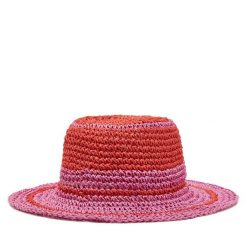 Kapelusz DeeZee. Czerwone kapelusze damskie DeeZee, bez wzorów. Za 59.99 zł.