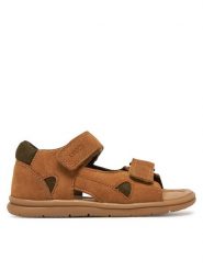Lasocki Kids Sandały LINEA CI12-LINEA-02 Brązowy. Brązowe sandały chłopięce Lasocki Kids, ze skóry, bez zapięcia. Za 99.99 zł.