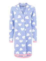 Zwillingsherz Kardigan w kolorze błękitnym rozmiar: S/M. Niebieskie kardigany damskie Zwillingsherz, m, bez wzorów. Za 143.90 zł.