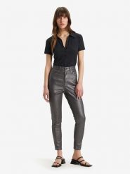 Levi's Spodnie w kolorze antracytowym rozmiar: W31/L32. Czarne spodnie materiałowe damskie Levi's, z aplikacjami, z materiału. Za 162.87 zł.